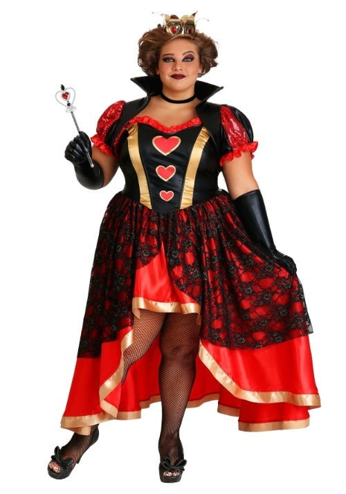 Plus Size Women's Dark Queen of Hearts Costume - US 9676