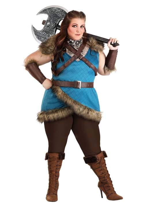 Plus Size Women's Deluxe Valhalla Viking Costume - US 2916