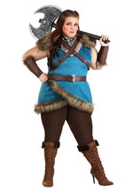 Plus Size Women's Deluxe Valhalla Viking Costume - US 2916