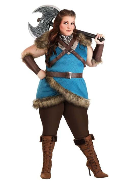 Plus Size Women's Deluxe Valhalla Viking Costume - US 2916
