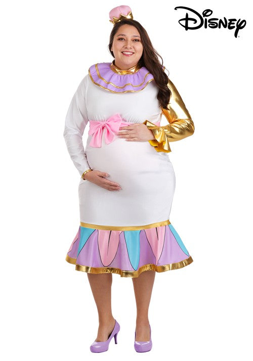 Plus Size Disney Mrs. Potts Maternity Women's Costume - US 5260