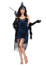 Women's Plus Size Blue Downtown Doll Costume - US 4229