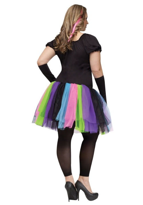 Women's Plus Size Funky Punky Bones Costume - US 7916
