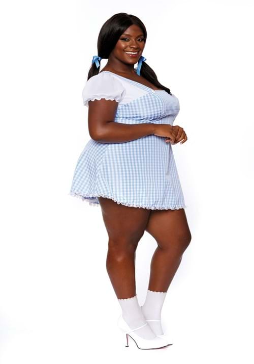 Plus Size Gingham Costume Dress for Women - US 6941