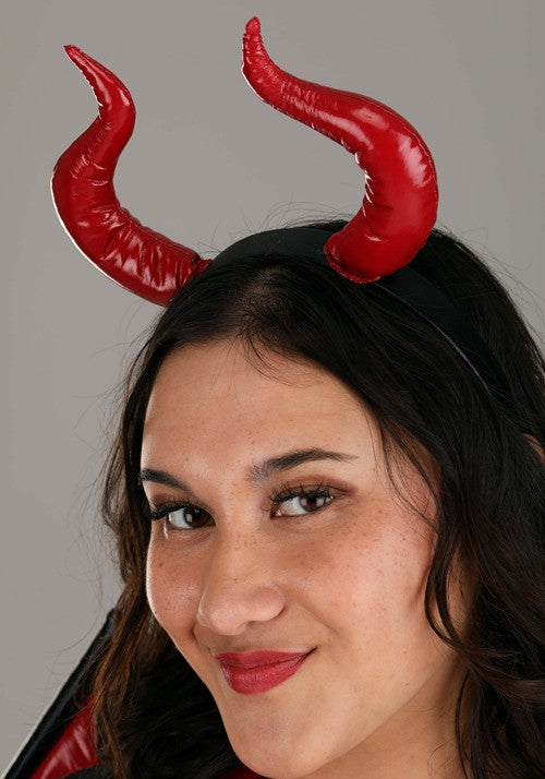 Plus Size Leather Devil Costume for Women - US 4047