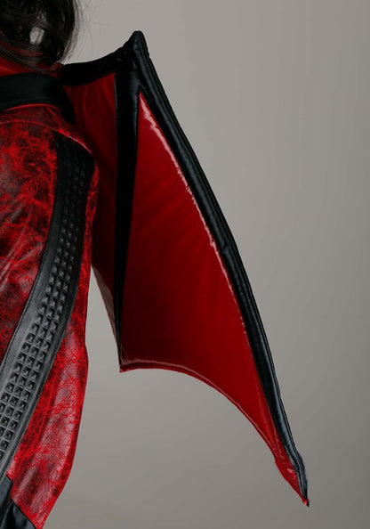 Plus Size Leather Devil Costume for Women - US 4047
