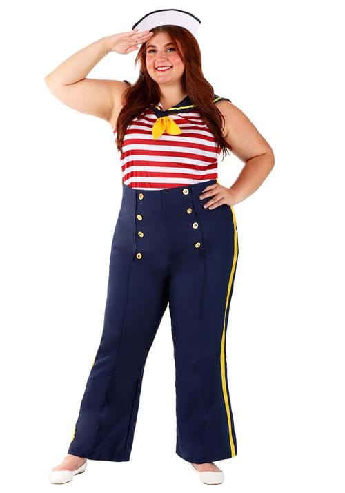 Women's Plus Size Perfect Pin Up Sailor Costume - US 7074