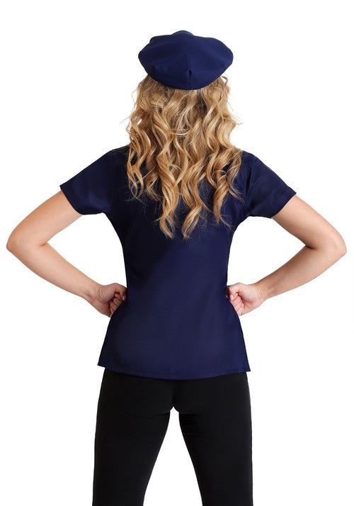 Women's Plus Size Police Shirt Costume - US 2108