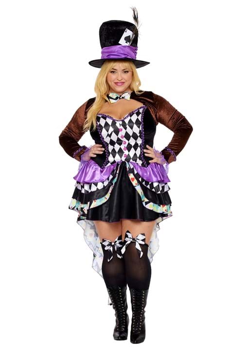 Women's Plus Size Sexy Raving Mad Costume - US 7961