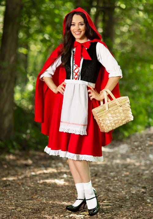 Women's Plus Size Little Red Riding Hood Costume Dress - US 1180