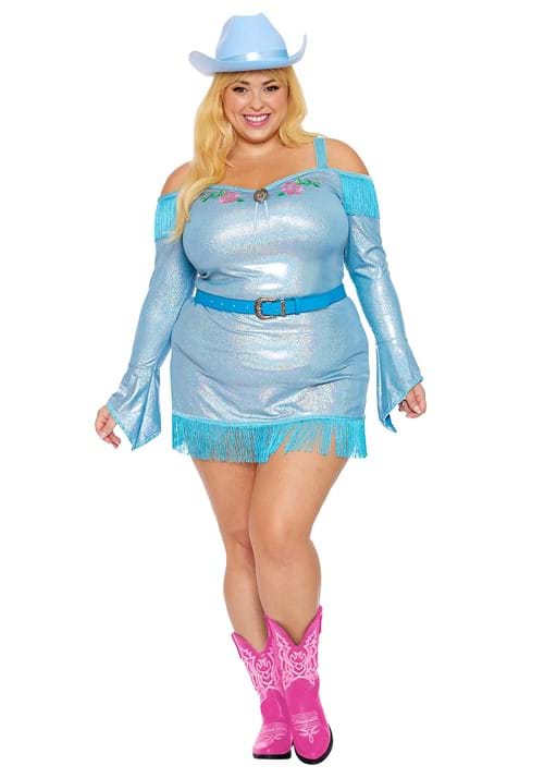 Plus Size Rhinestone Cowgirl Costume for Women - US 4300
