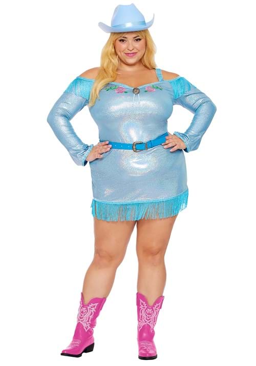 Plus Size Rhinestone Cowgirl Costume for Women - US 4300