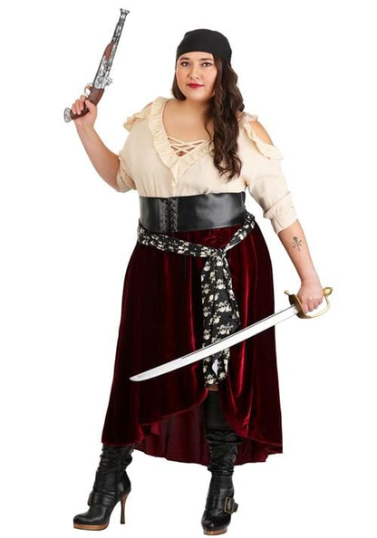 Plus Size Roving Buccaneer Women's Costume - US 5013