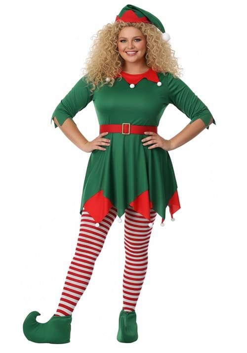 Plus Size Santa's Helper Costume for Women - US 4003