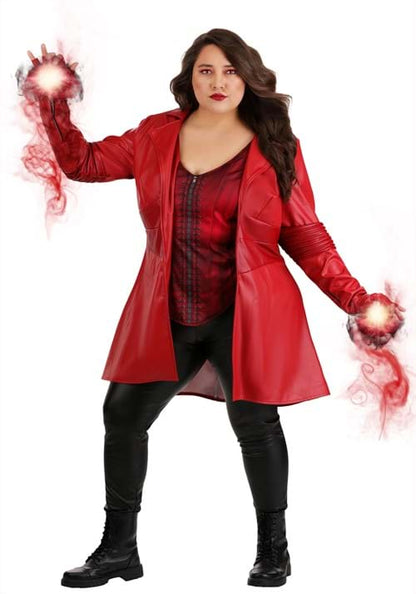 Plus Size Premium Scarlet Witch Costume for Women - US 6173