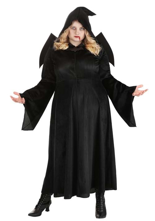 Plus Size Vampire Cloak Costume for Women - US 6044