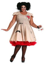Women's Plus Size Voodoo Doll Costume - US 1271
