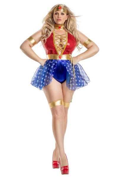 Plus Size Wonderful Lady Costume for Women - US 3629