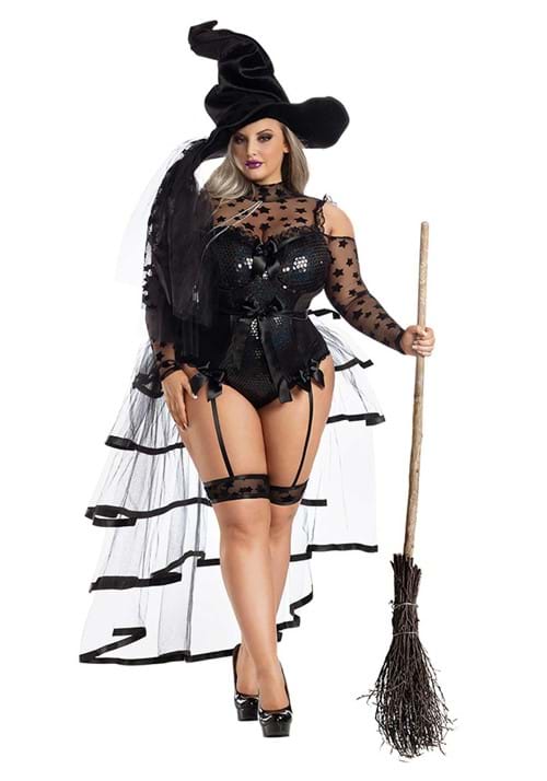 Plus Size Women's Starstruck Witch Costume - US 9461