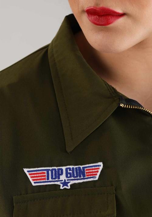 Plus Size Women's Top Gun Flight Suit Romper Costume - US 2107