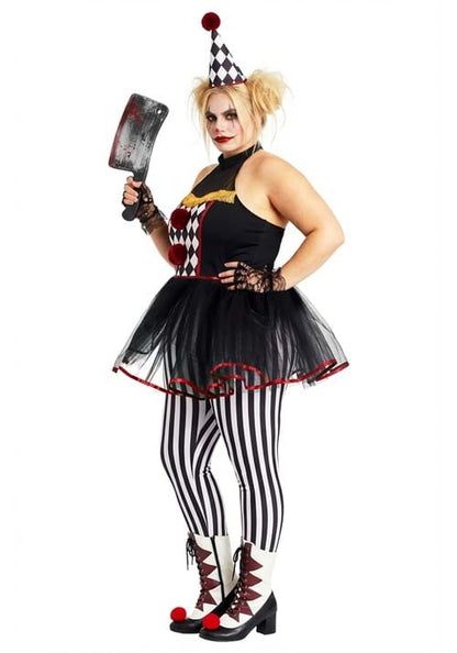 Plus Size Twisted Clown Women's Costume - US 0089