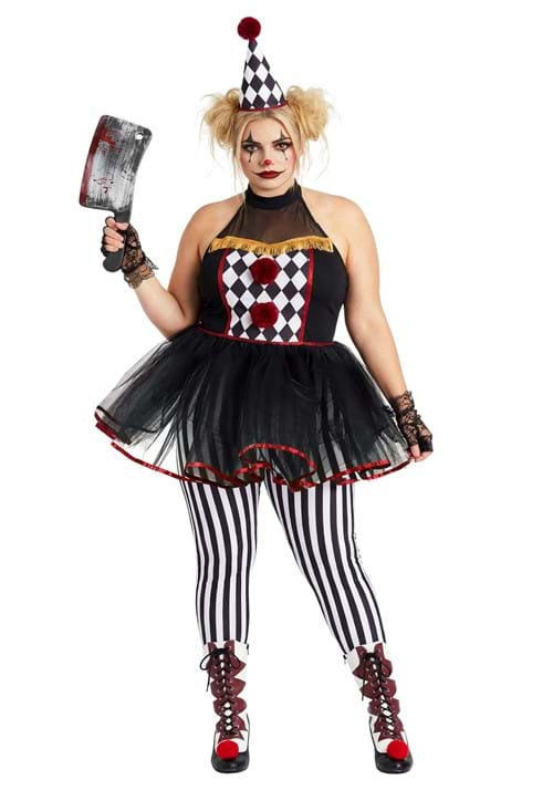 Plus Size Twisted Clown Women's Costume - US 0089