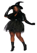 Women's Sexy Plus Size Vintage Witch Costume Dress - US 3855