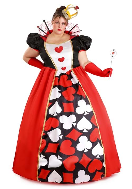 Plus Size Women's Wonderland Queen of Hearts Costume - US 5038