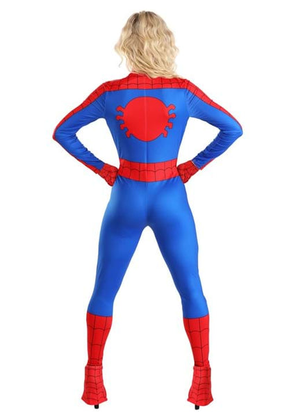 Premium Blue and Red Spider-Man Costume for Women - US 5377