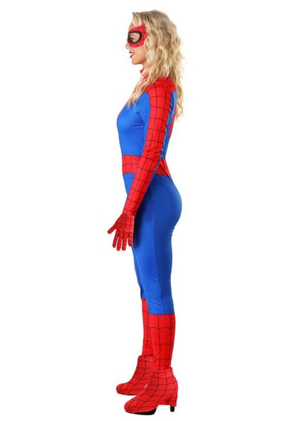 Premium Blue and Red Spider-Man Costume for Women - US 5377