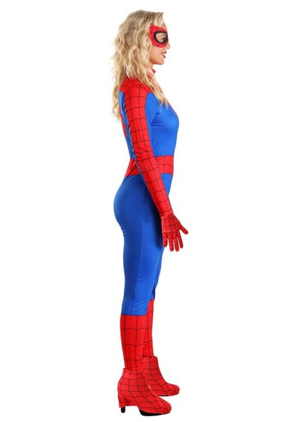 Premium Blue and Red Spider-Man Costume for Women - US 5377