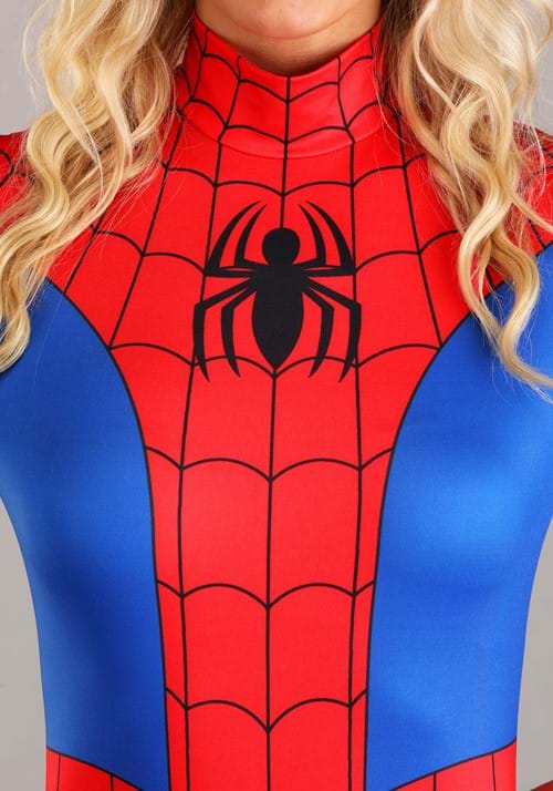 Premium Blue and Red Spider-Man Costume for Women - US 5377