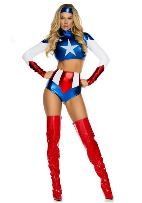 Pretty Patriot Costume for Women - US 4448