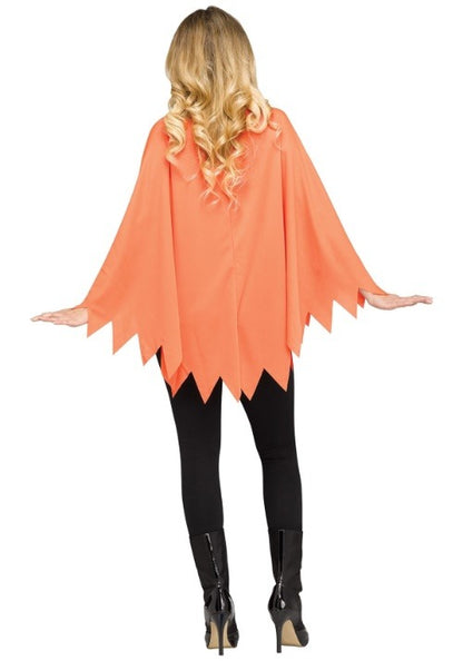 Pumpkin Poncho Costume for Women - US 5039