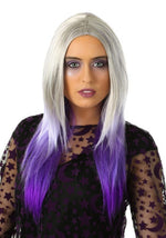 Women's Purple and Grey Ombre Costume Wig - US 7168