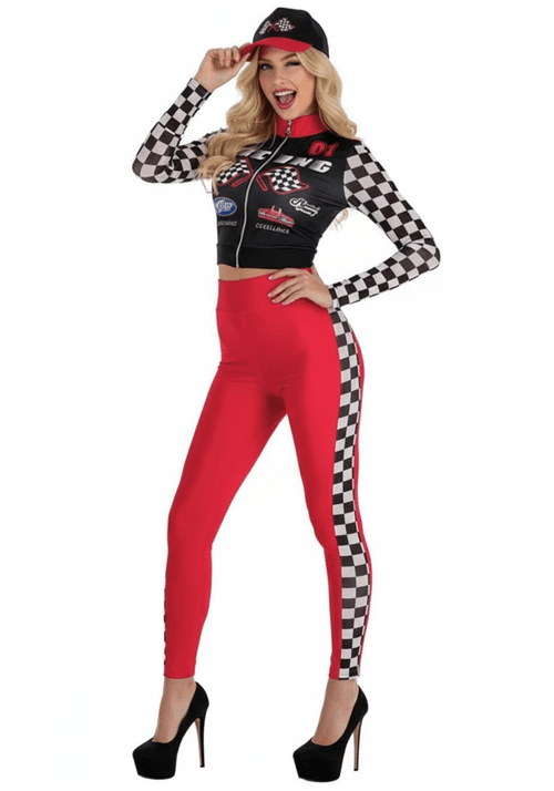 Women's Race Car Driver Suit Costume - US 6182