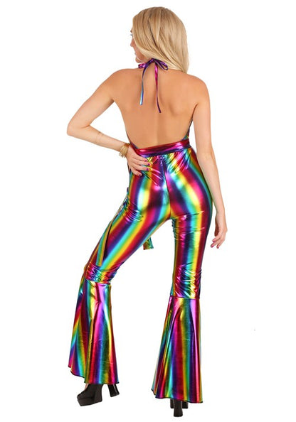 Rainbow Rave Disco Costume for Women - US 1112