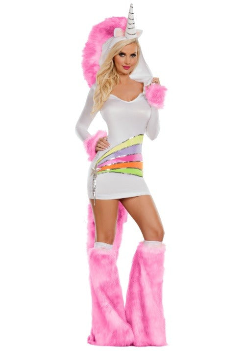 Ladies Rainbow Unicorn Costume - US 3994