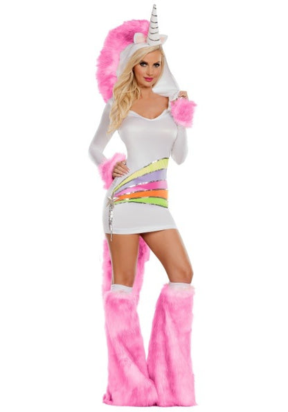 Ladies Rainbow Unicorn Costume - US 3994