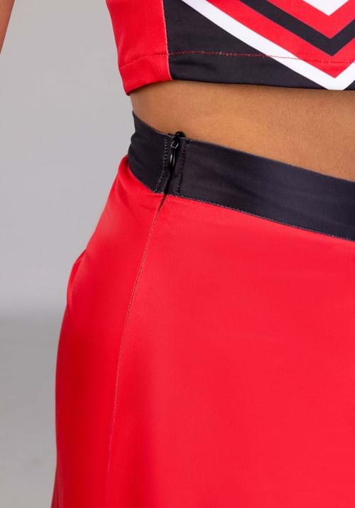 Women's Red Cheerleader Costume - US 9983