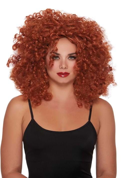 Red Curly Wig for Women - US 9178