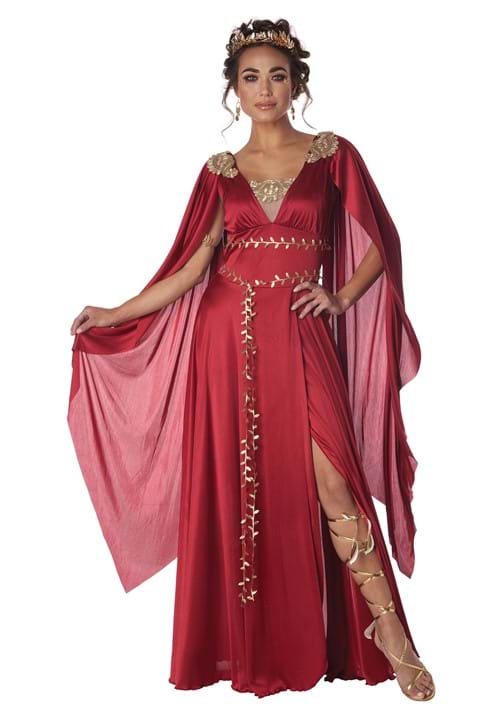 Red Roman Goddess Costume for Women - US 7493