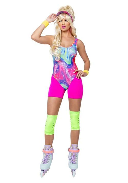 Retro Rollerblade Doll Costume for Women - US 8857