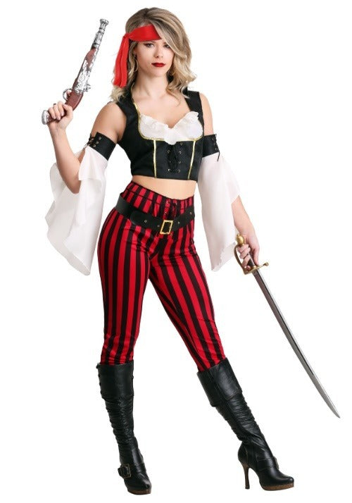 Women's Salty Sea's Deckhand Pirate Costume - US 2370