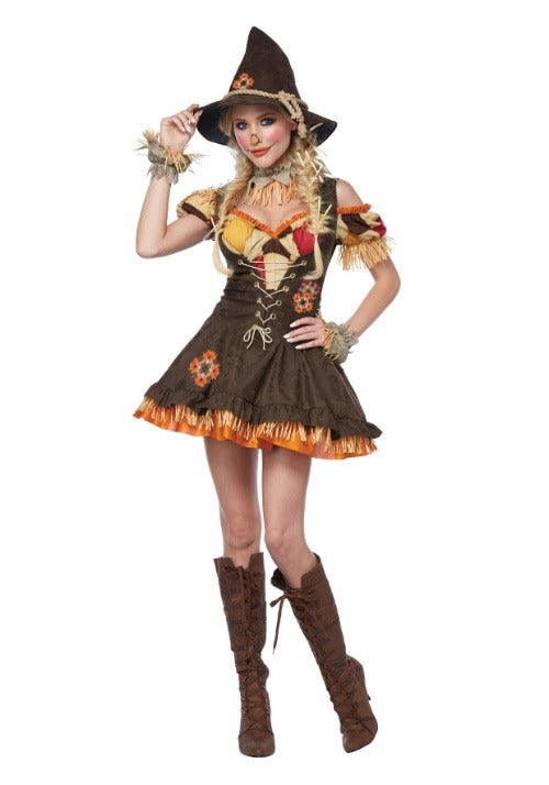 Womens Sassy Scarecrow Costume - US 7701