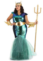 Women's Sea Siren Plus Size Costume Dress - US 7048