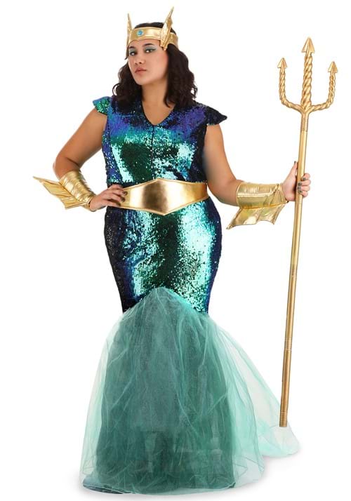 Women's Sea Siren Plus Size Costume Dress - US 7048