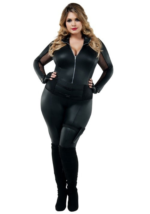 Plus Size Secret Agent Costume for Women - US 7002