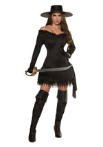 Seductive Outlaw Bandit Costume for Women - US 8623