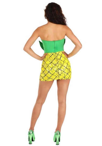 Sequin Pineapple Costume Dress for Women - US 3951